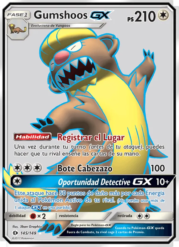 Gumshoos GX · Sol y Luna 145/149