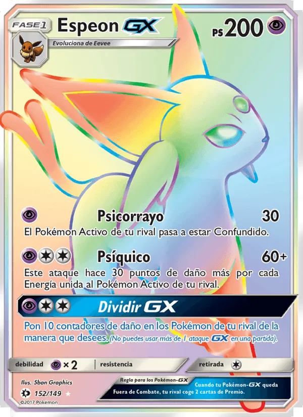 Espeon GX · Sol y Luna 152/149