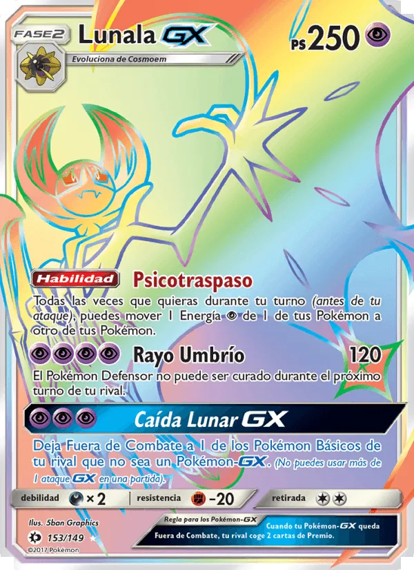 Lunala GX · Sol y Luna 153/149