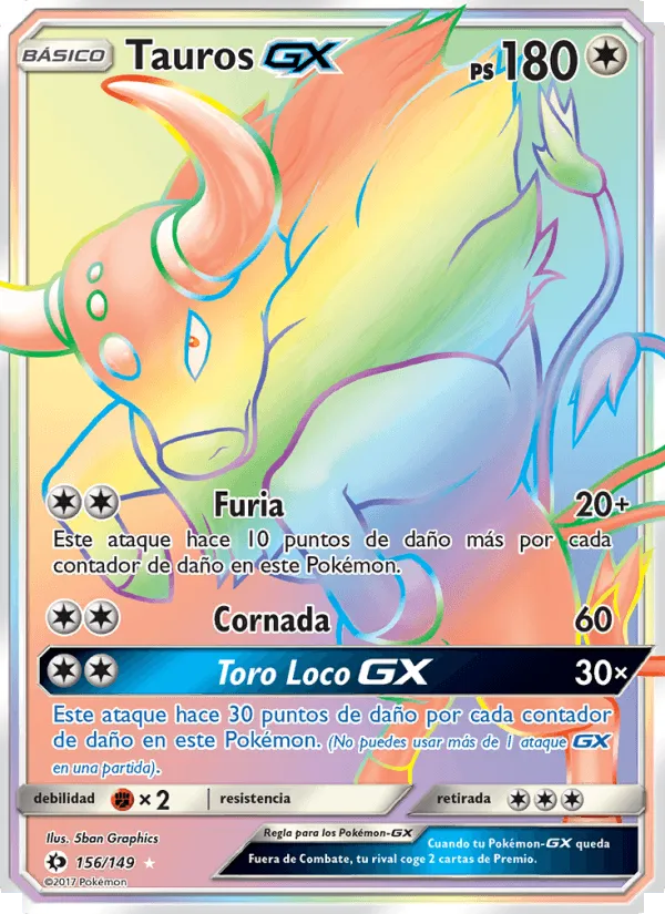 Tauros GX · Sol y Luna 156/149