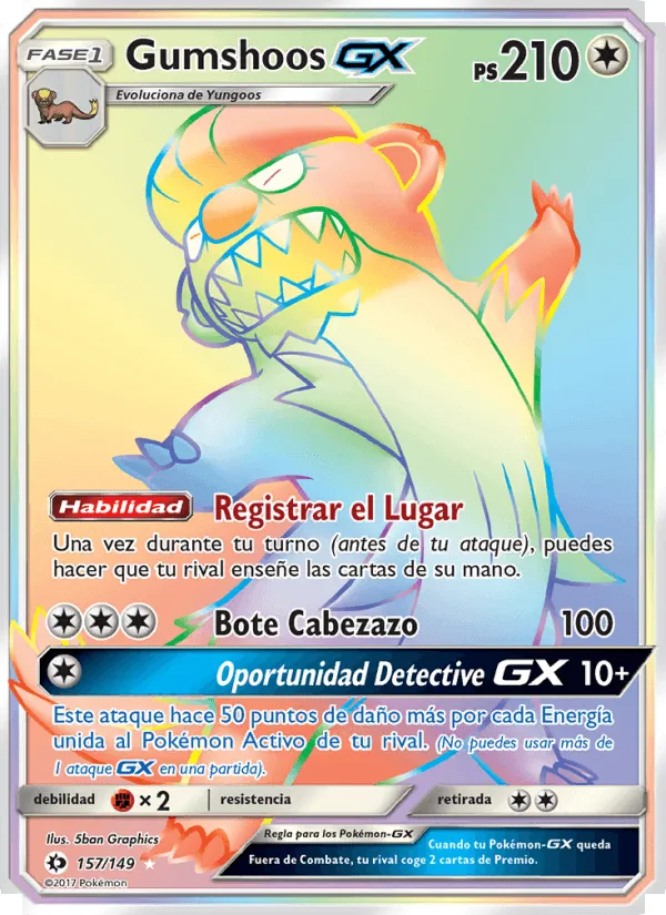 Gumshoos GX · Sol y Luna 157/149