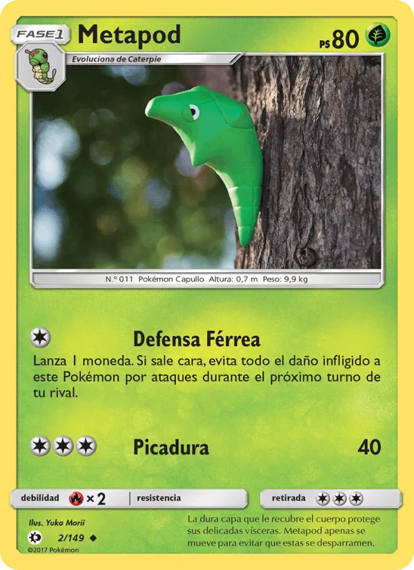 Metapod · Sol y Luna 2/149