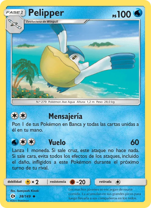 Pelipper · Sol y Luna 38/149