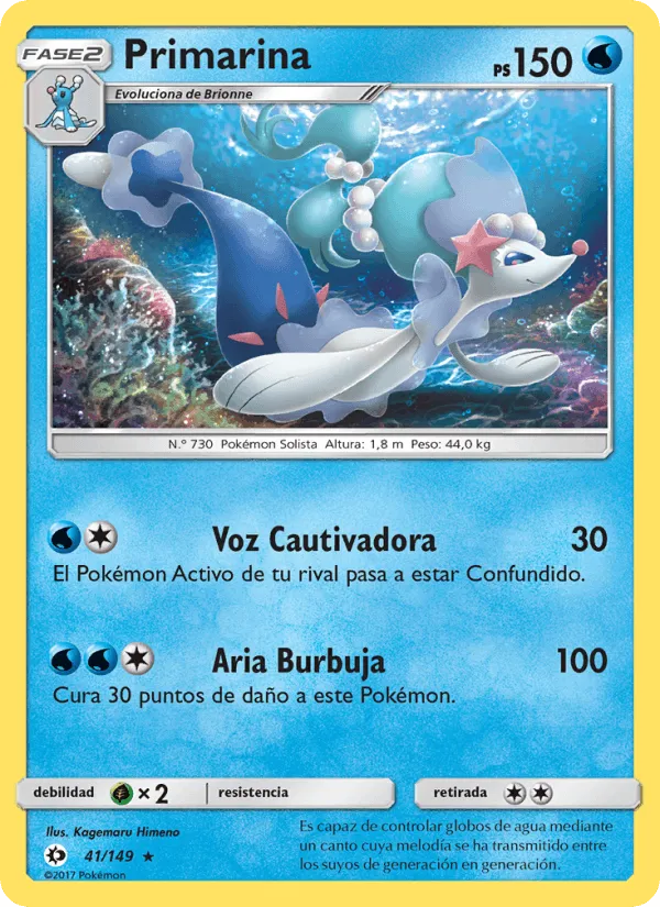 Primarina · Sol y Luna 41/149