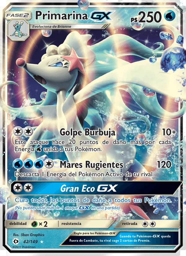 Primarina GX · Sol y Luna 42/149