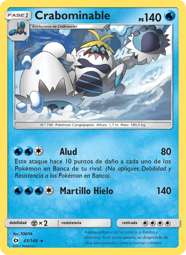 Crabominable · Sol y Luna 43/149