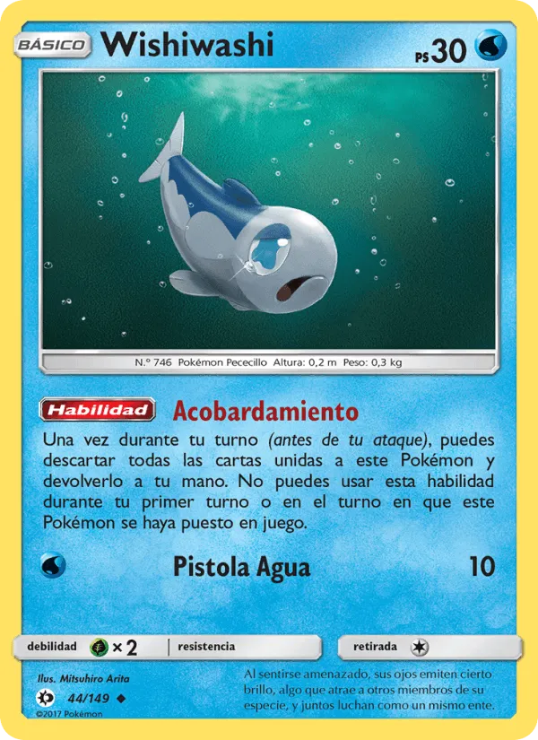 Wishiwashi · Sol y Luna 44/149