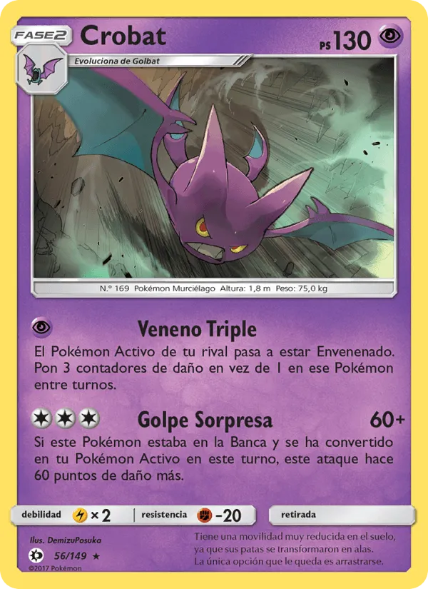 Crobat · Sol y Luna 56/149