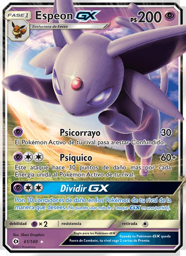 Espeon GX · Sol y Luna 61/149