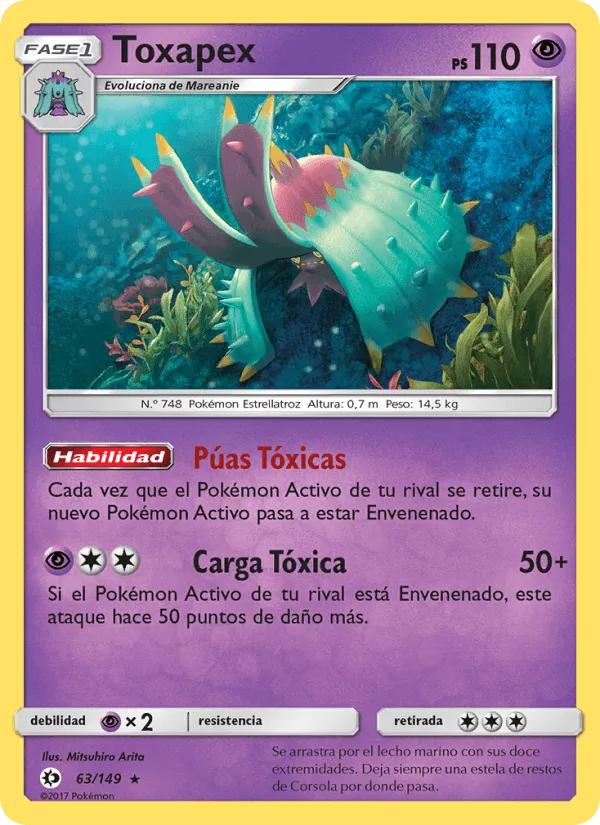 Toxapex · Sol y Luna 63/149