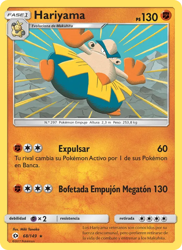 Hariyama · Sol y Luna 68/149