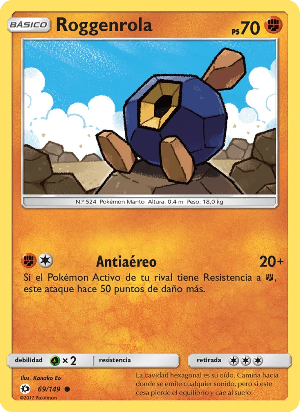 Roggenrola · Sol y Luna 69/149