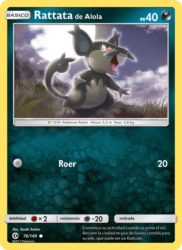 Rattata de Alola · Sol y Luna 76/149
