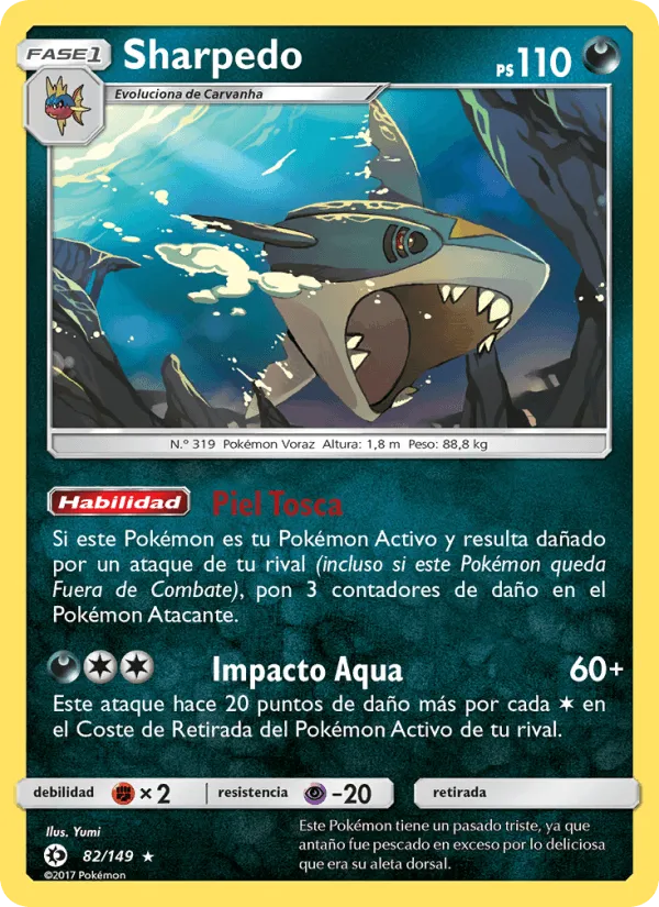 Sharpedo · Sol y Luna 82/149