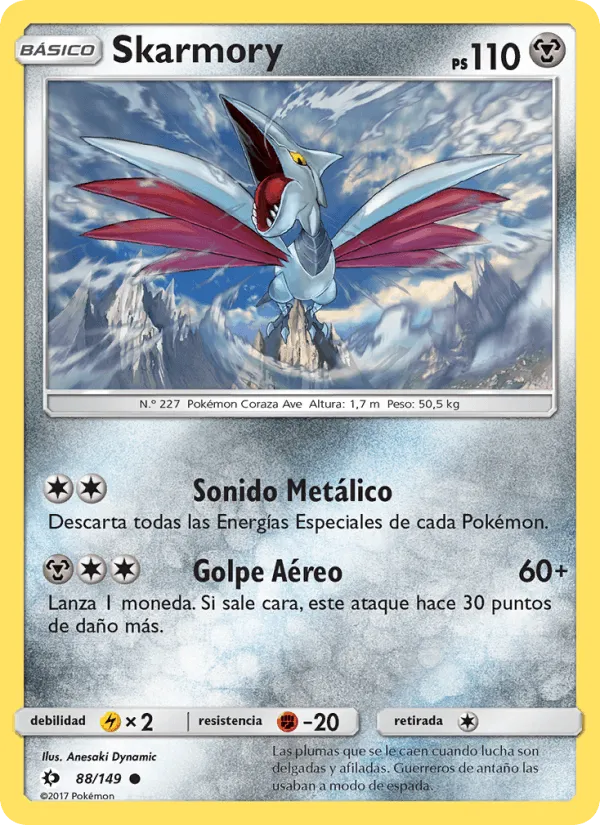 Skarmory · Sol y Luna 88/149