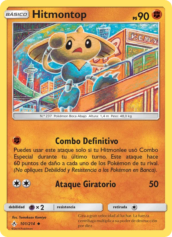 Hitmontop · Vínculos Indestructibles 101/214