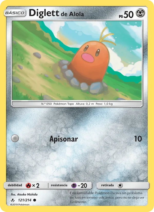 Diglett de Alola · Vínculos Indestructibles 121/214