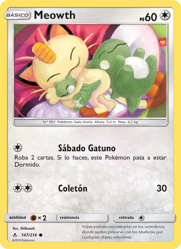 Meowth · Vínculos Indestructibles 147/214