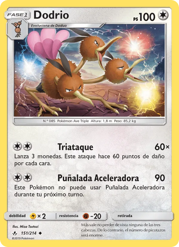 Dodrio · Vínculos Indestructibles 151/214
