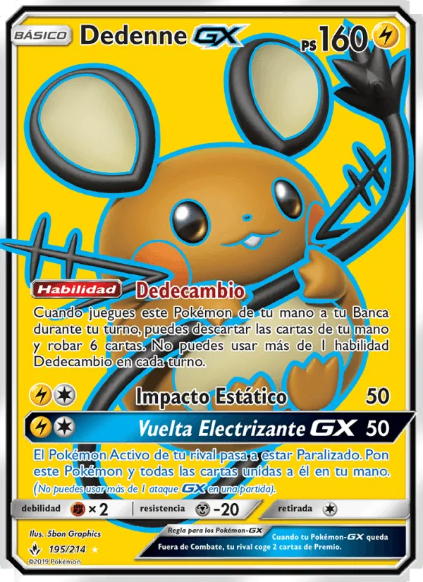 Dedenne GX · Vínculos Indestructibles 195/214