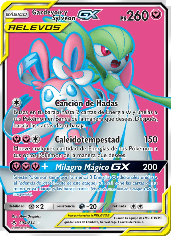 Gardevoir y Sylveon GX · Vínculos Indestructibles 204/214