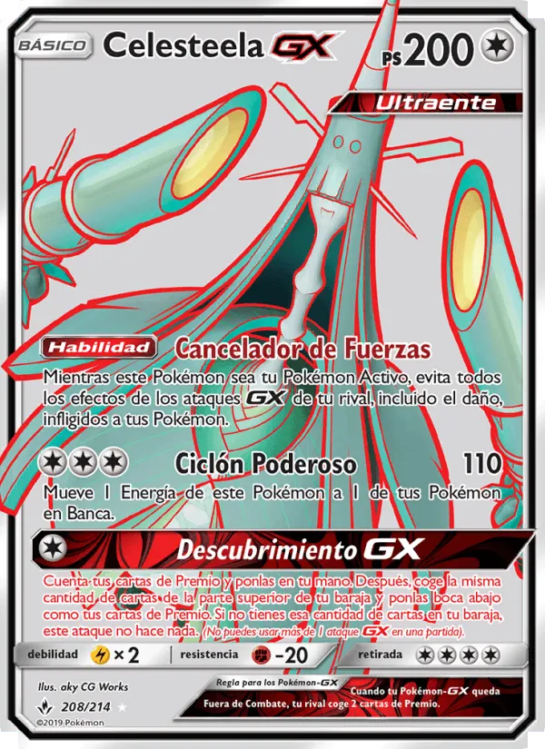 Celesteela GX · Vínculos Indestructibles 208/214