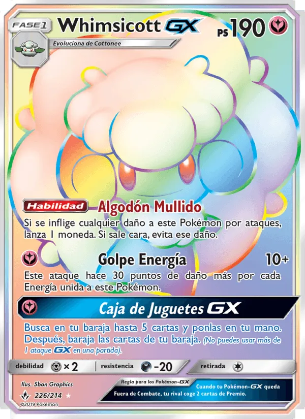 Whimsicott GX · Vínculos Indestructibles 226/214