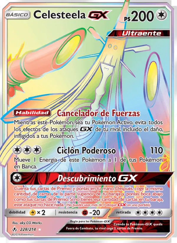 Celesteela GX · Vínculos Indestructibles 228/214