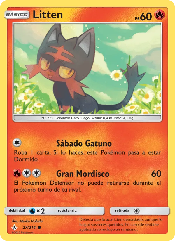 Litten · Vínculos Indestructibles 27/214