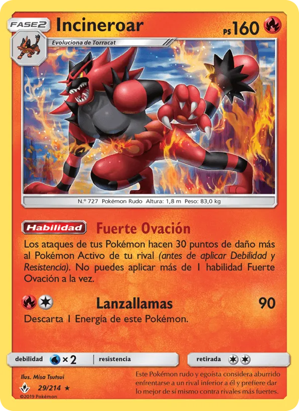 Incineroar · Vínculos Indestructibles 29/214