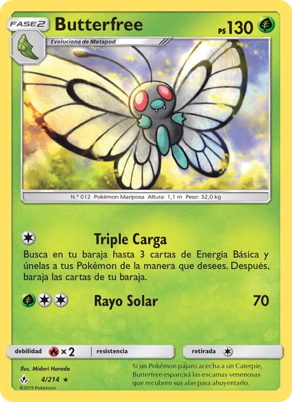 Butterfree · Vínculos Indestructibles 4/214