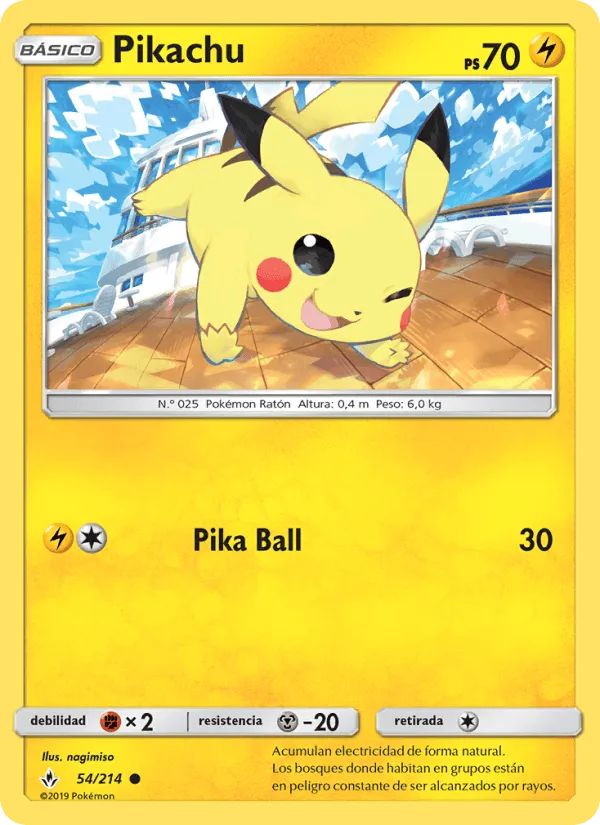 Pikachu · Vínculos Indestructibles 54/214