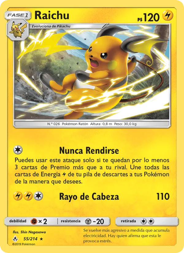 Raichu · Vínculos Indestructibles 55/214