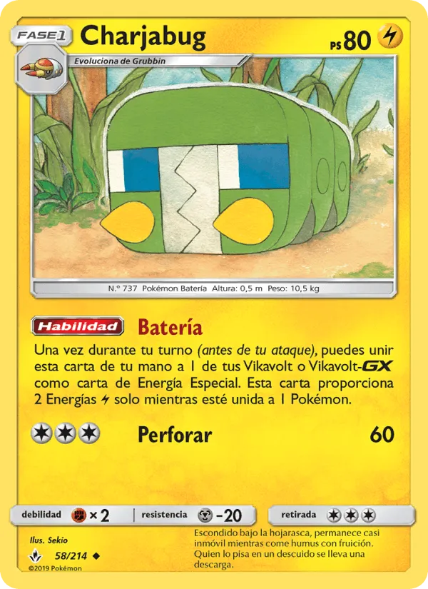 Charjabug · Vínculos Indestructibles 58/214
