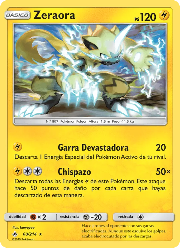 Zeraora · Vínculos Indestructibles 60/214