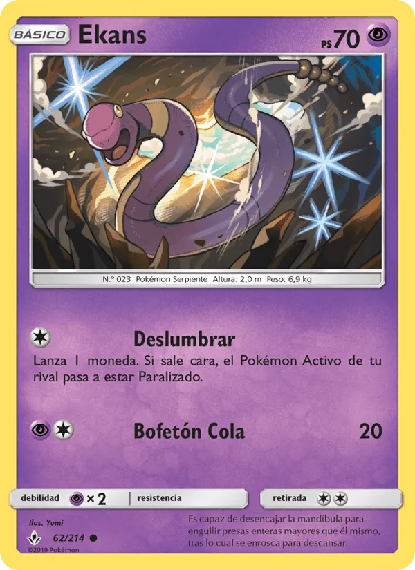Ekans · Vínculos Indestructibles 62/214