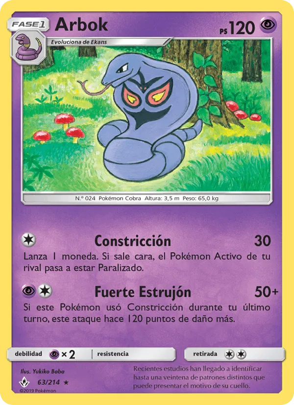 Arbok · Vínculos Indestructibles 63/214