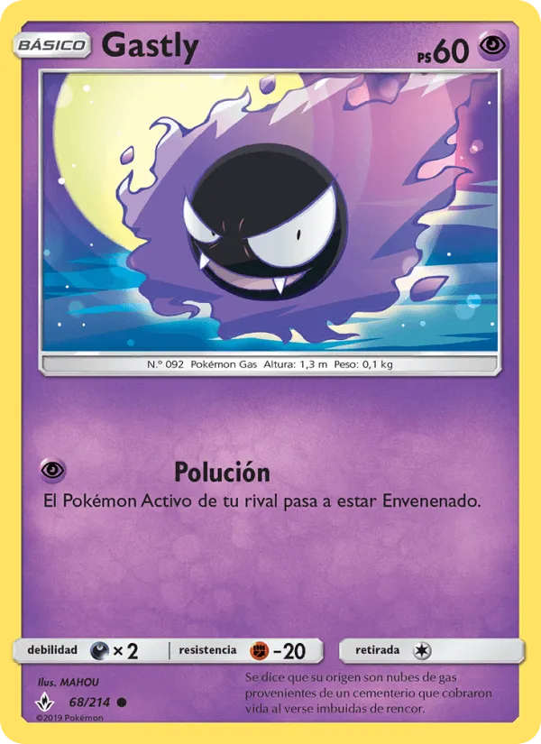 Gastly · Vínculos Indestructibles 68/214