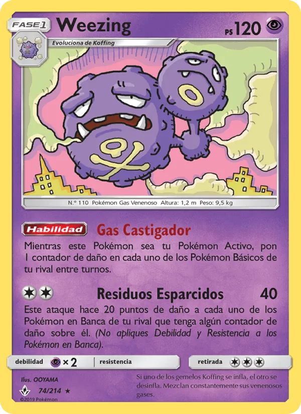 Weezing · Vínculos Indestructibles 74/214