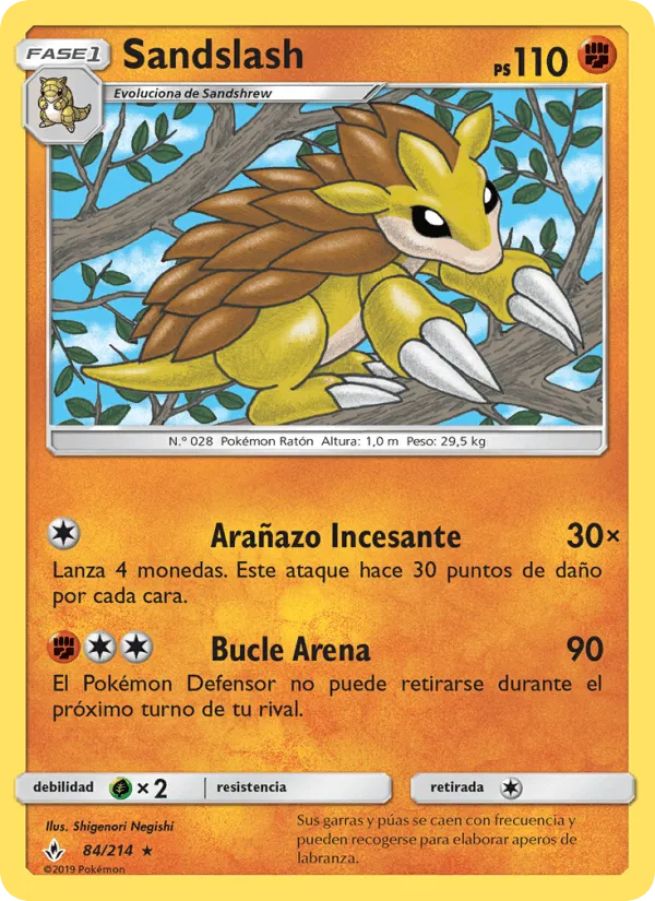 Sandslash · Vínculos Indestructibles 84/214