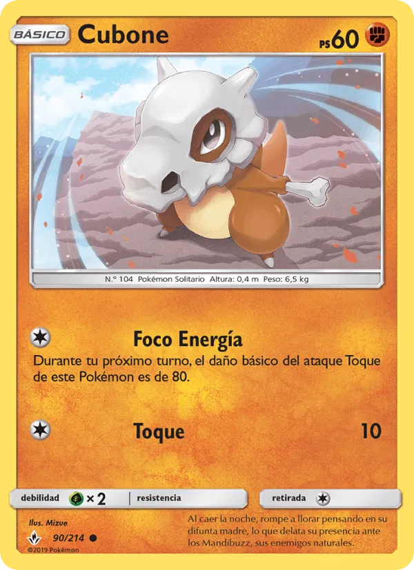 Cubone · Vínculos Indestructibles 90/214