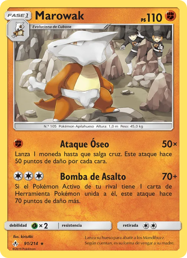Marowak · Vínculos Indestructibles 91/214