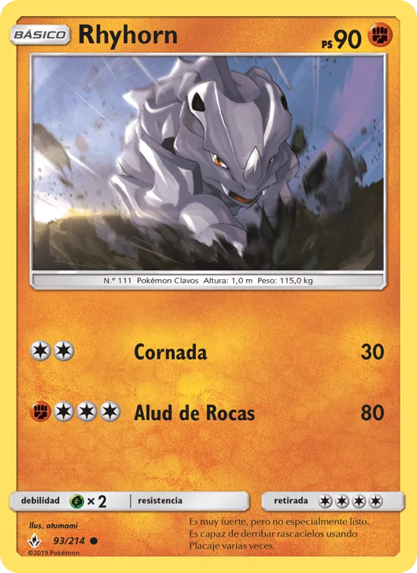 Rhyhorn · Vínculos Indestructibles 93/214