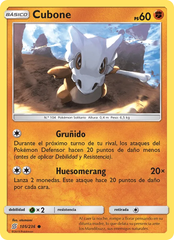 Cubone · Mentes Unidas 105/236