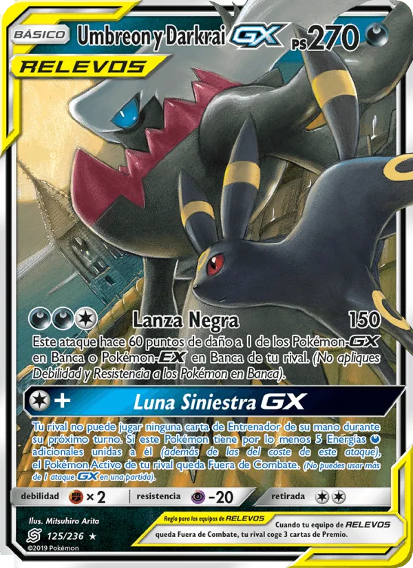 Umbreon y Darkrai GX · Mentes Unidas 125/236