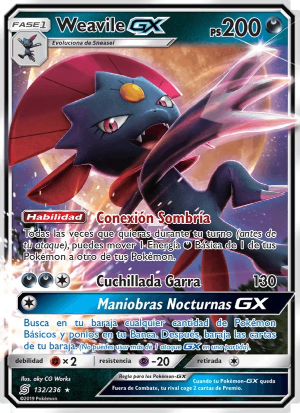 Weavile GX · Mentes Unidas 132/236