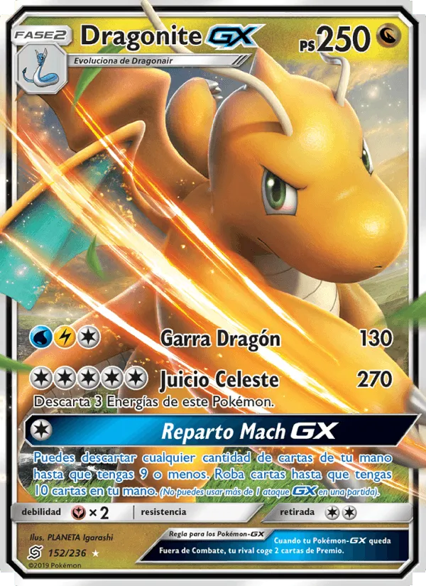 Dragonite GX · Mentes Unidas 152/236