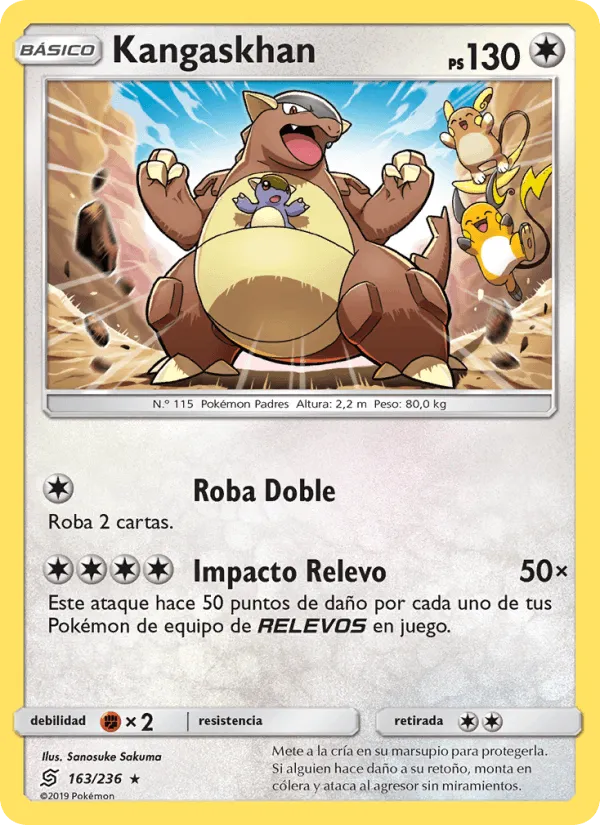 Kangaskhan · Mentes Unidas 163/236