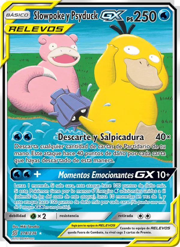 Slowpoke y Psyduck GX · Mentes Unidas 218/236