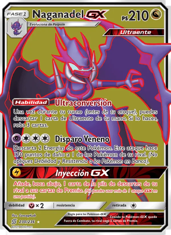 Naganadel GX · Mentes Unidas 230/236